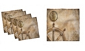 Ambesonne Nautical Set of 4 Napkins, 18" x 18"